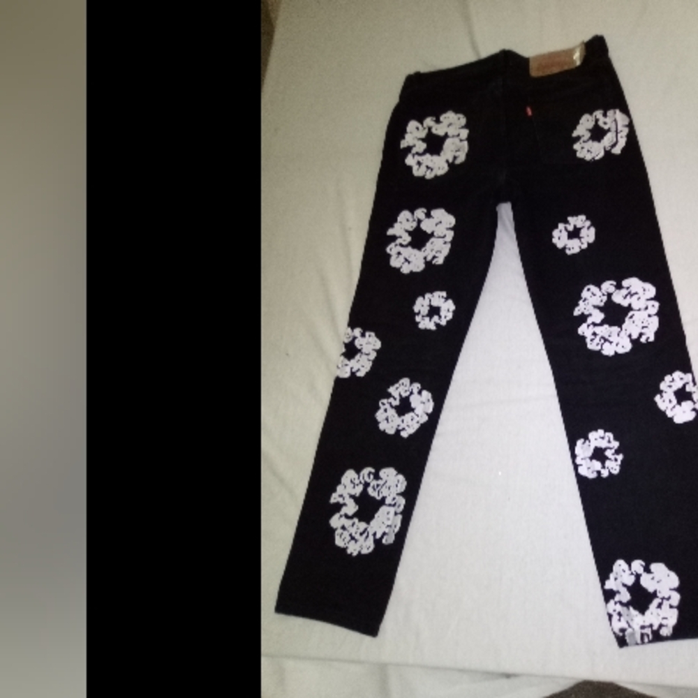 Denim tears black jeans